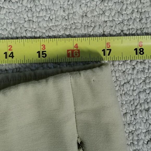 J Jill Essential Cotton Stretch Pants Womens Tan Khaki Size 16 Pull On Ankle - Picture 10 of 12
